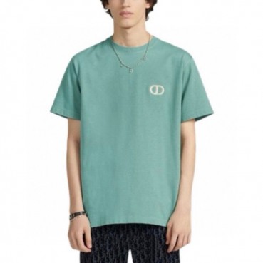 디올 남성 블루 반팔 티셔츠 - Dior Mens Blue Tshirts 