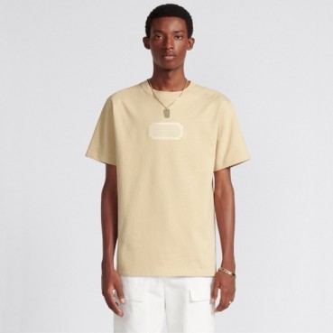 디올 남성 베이지 반팔 티셔츠 - Dior Mens Beige Tshirts 