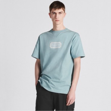 디올 남성 블루 반팔 티셔츠 - Dior Mens Blue Tshirts 