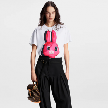 루이비통 여성 화이트 반팔티 - Louis vuitton Womens White Tshirts 