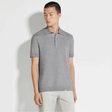 제냐 남성 그레이 폴로 반팔티 - Zegna Mens Gray Polo Tshirts 