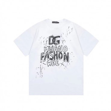 돌체앤가바나 남성 화이트 반팔티 - Dolce&Gabbana Mens White Tshirts 