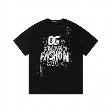 돌체앤가바나 남성 블랙 반팔티 - Dolce&Gabbana Mens Black Tshirts 