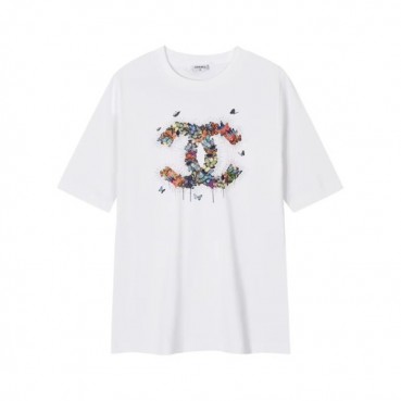 샤넬 남/녀 화이트 반팔티 - Chanel Unisex White Tshirts 