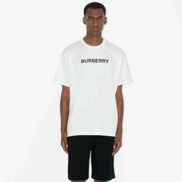 버버리 남성 화이트 반팔 티셔츠 - Burberry Mens White Tshirts 