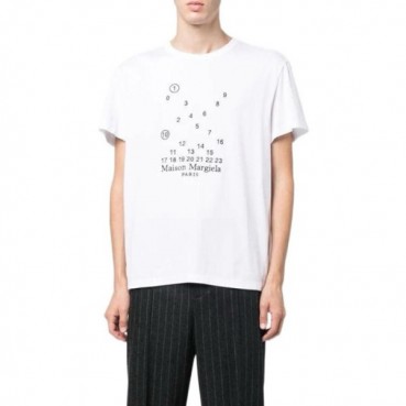 메종 마르지엘라 남/녀 화이트 반팔 티셔츠 - Maison Margiela Unisex White Tshirts 
