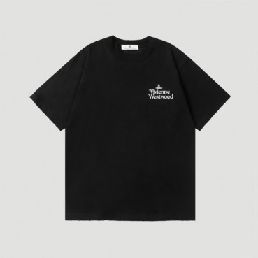 비비안웨스트우드 남/녀 블랙 반팔 티셔츠 - Vivienne Westwood Unisex Black Tshirts 