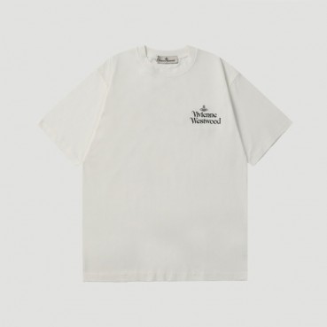 비비안웨스트우드 남/녀 반팔 티셔츠 - Vivienne Westwood Unisex White Tshirts 