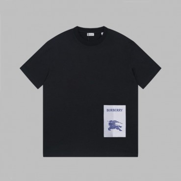 버버리 남성 블랙 반팔 티셔츠 - Burberry Mens BLack Tshirts 