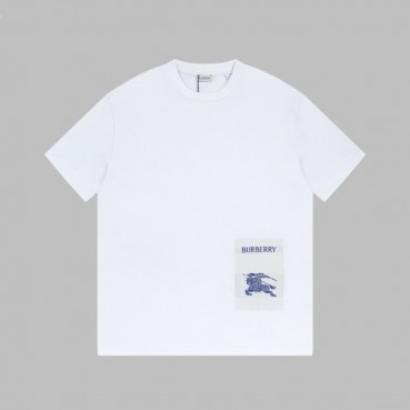 버버리 남성 화이트 반팔 티셔츠 - Burberry Mens White Tshirts 