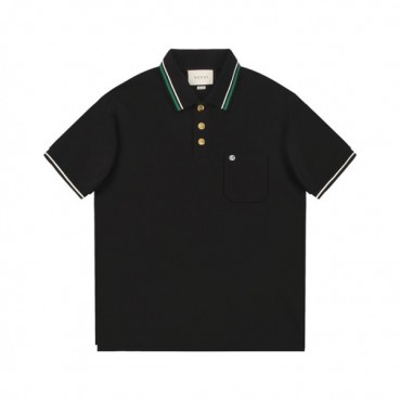 구찌 남성 블랙 폴로 반팔티 - Gucci Mens Black Polo Tshirts 