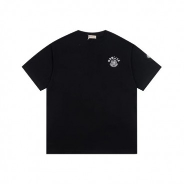 몽클레어 남성 블랙 반팔 티셔츠 - Moncler Mens Black Tshirts 