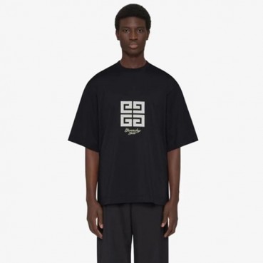 지방시 남성 블랙 반팔 티셔츠 - Givenchy Mens Black Tshirts 