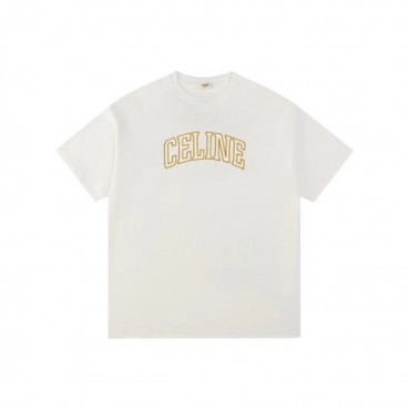 셀린느 남성 화이트 반팔 티셔츠 - Celine Mens White Tshirts 