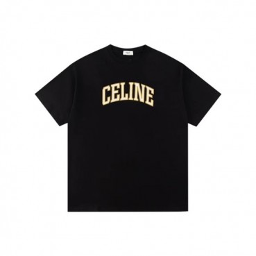 셀린느 남성 블랙 반팔 티셔츠 - Celine Mens Black Tshirts 
