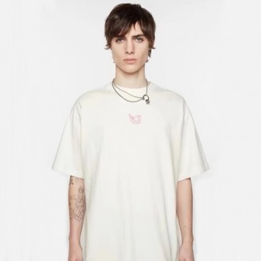 아크네 남/녀 화이트 반팔티 - Acne Unisex White Tshirts 