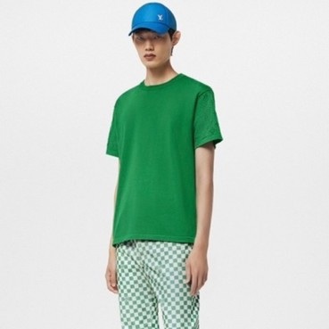 루이비통 남성 그린 반팔티 - Louis vuitton Mens Green Tshirts 