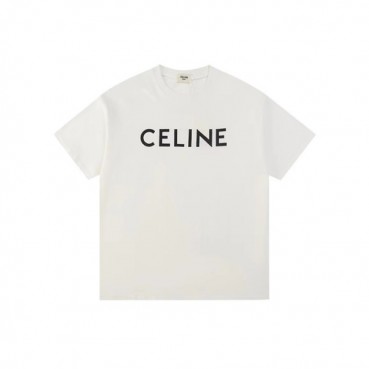 셀린느 남성 화이트 티셔츠 - Celine Mens White Tshirts 
