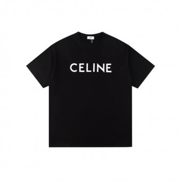 셀린느 남성 블랙 티셔츠 - Celine Mens Black Tshirts 