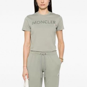 몽클레어 여성 그레이 반팔 티셔츠 - Moncler Womens Gray Tshirts 