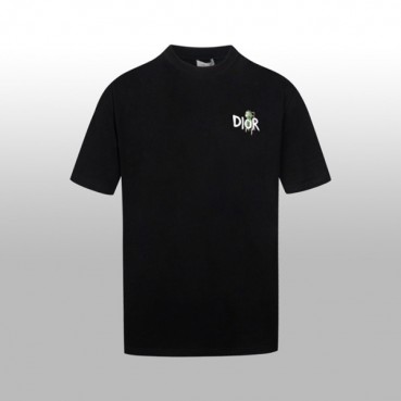 디올 남성 블랙 반팔 티셔츠 - Dior Mens Black Tshirts 