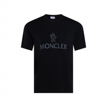 몽클레어 남성 블랙 반팔 티셔츠 - Moncler Mens Black Tshirts 
