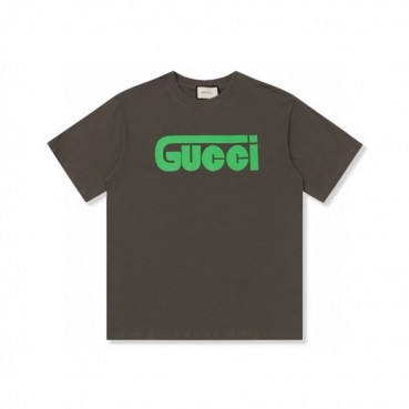 구찌 남성 카키 티셔츠 - Gucci Mens Khaki Tshirts 