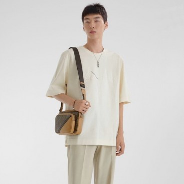 펜디 남성 베이지 티셔츠 - Fendi Mens Beige Tshirts 