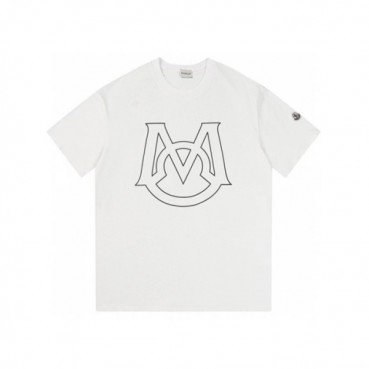 몽클레어 남성 화이트 티셔츠 - Moncler Mens White Tshirts 