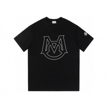 몽클레어 남성 블랙 티셔츠 - Moncler Mens Black Tshirts 