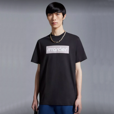 몽클레어 남성 블랙 티셔츠 - Moncler Mens Black Tshirts 
