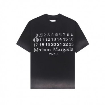 메종 마르지엘라 남/녀 블랙 티셔츠 - Maison Margiela Unisex Tshirts 
