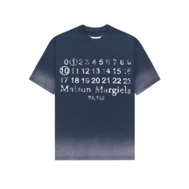 메종 마르지엘라 남/녀 네이비 티셔츠 - Maison Margiela Unisex Tshirts 