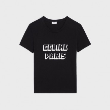 셀린느 남성 블랙 티셔츠 - Celine Mens Black Tshirts 