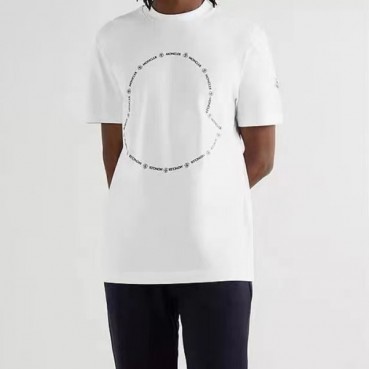 몽클레어 남성 화이트 티셔츠 - Moncler Mens White Tshirts 