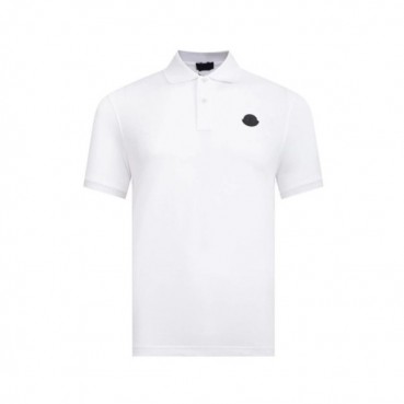 몽클레어 남성 화이트 폴로 반팔티 - Moncler Mens White Tshirts 
