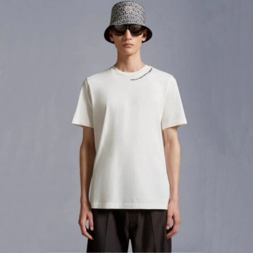 몽클레어 남성 화이트 티셔츠 - Moncler Mens White Tshirts 