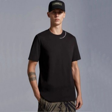 몽클레어 남성 블랙 티셔츠 - Moncler Mens Black Tshirts 