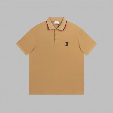 버버리 남성 베이지 폴로 티셔츠 - Burberry Mens Beige Tshirts 