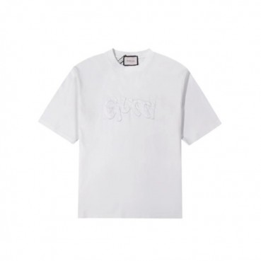 구찌 남성 화이트 티셔츠 - Gucci Mens White Tshirts 