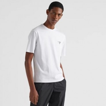 프라다 남성 화이트 반팔티 - Prada Mens White Tshirts 