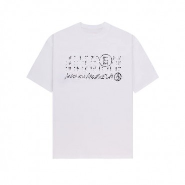 메종 마르지엘라 남/녀 화이트 티셔츠 - Maison Margiela Unisex Tshirts 