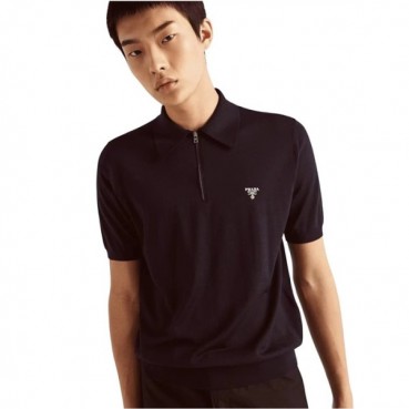프라다 남성 블랙 반팔티 - Prada Mens Black Polo Tshirts 