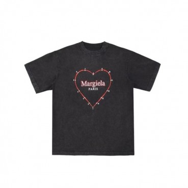 메종 마르지엘라 남/녀 블랙 티셔츠 - Maison Margiela Unisex Tshirts 