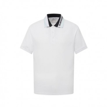 버버리 남성 화이트 폴로 티셔츠 - Burberry Mens White Tshirts 