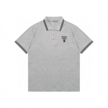프라다 남성 그레이 반팔티 - Prada Mens Gray Polo Tshirts 