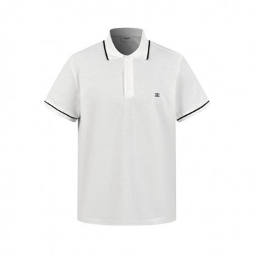 셀린느 남성 화이트 폴로 티셔츠 - Celine Mens White Tshirts 