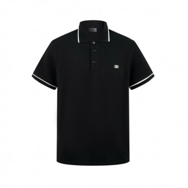 셀린느 남성 블랙 폴로 티셔츠 - Celine Mens Black Tshirts 