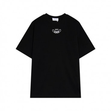 오프화이트 남성 블랙 티셔츠 - Off white Mens Black Tshirts 