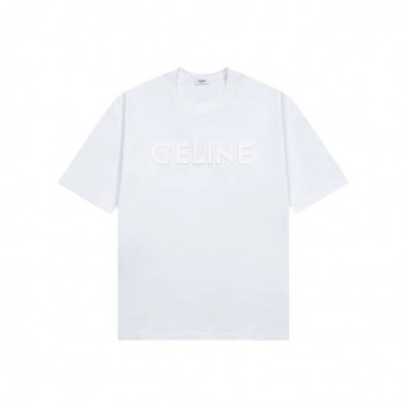 셀린느 남성 화이트 티셔츠 - Celine Mens White Tshirts 
